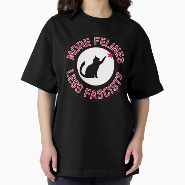 Item preview, More Felines, Less Fascists : The Resistance (white/pink) designed and sold by TRVLR Designs.