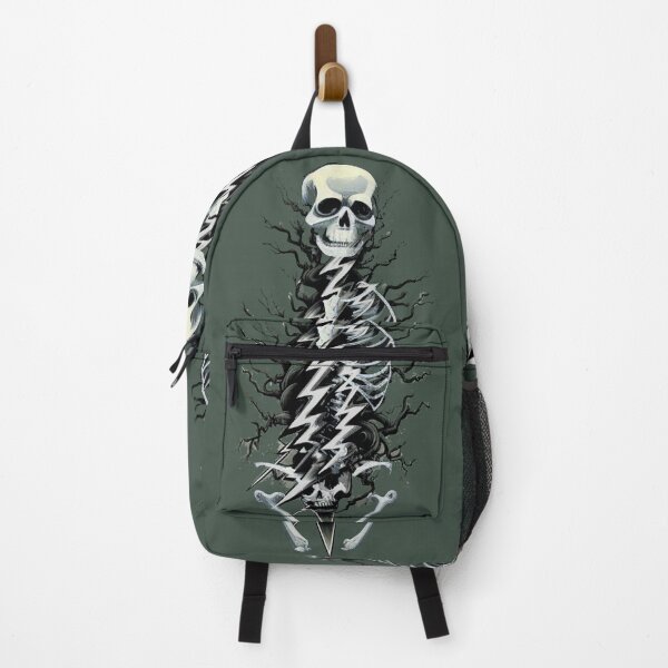 Item preview, Skeleton skulls organic roots lightning designed and sold by AuroraXGreen.