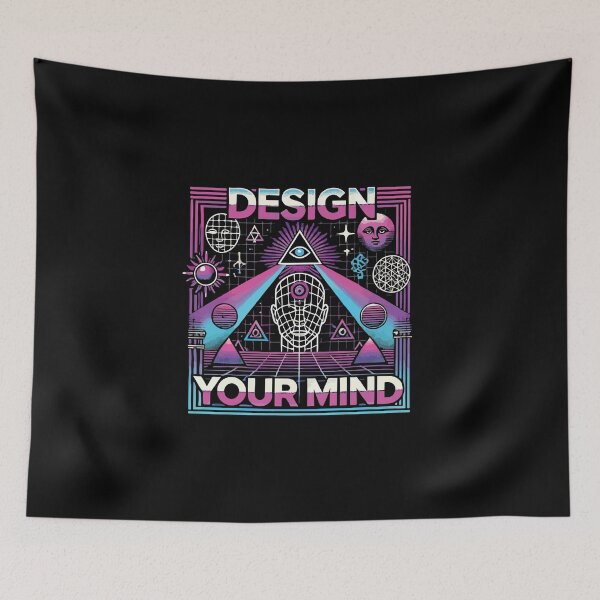 Item preview, Design Your Mind – Retro Psychedelic Awakening designed and sold by chantastical.