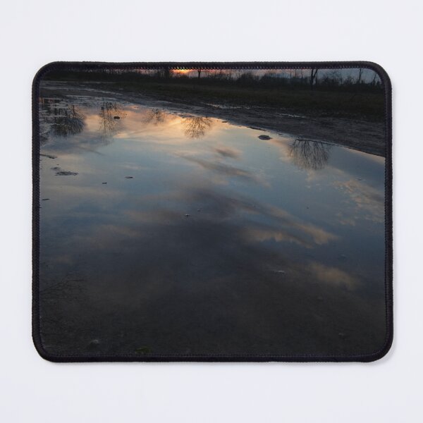 Item preview, Sunset Reflection in a Puddle – Nature Photography Prin designed and sold by tommy3613.