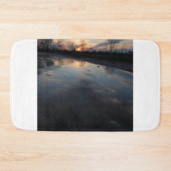 Item preview, Sunset Reflection in a Puddle – Nature Photography Prin designed and sold by tommy3613.