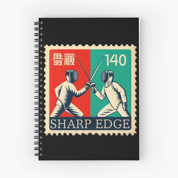 Item preview, Sharp Edge Fencing Vintage Postage Stamp Retro Duel Sports Design designed and sold by No1RetroStamps.