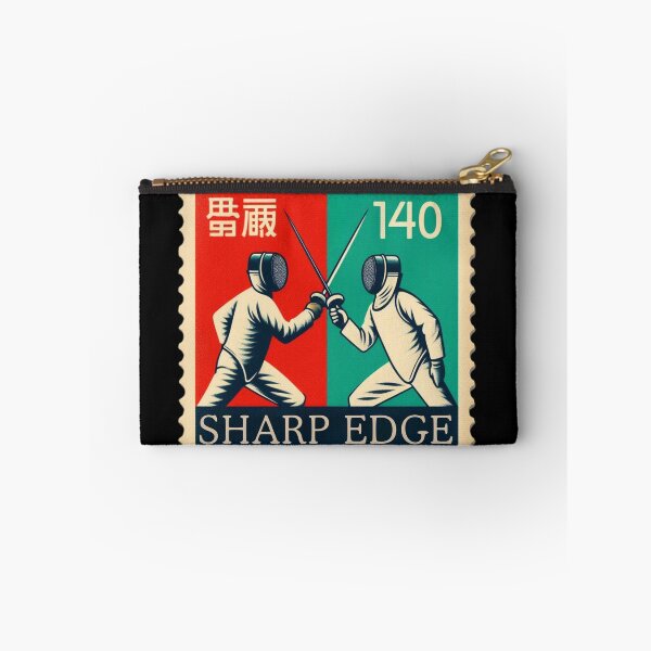 Item preview, Sharp Edge Fencing Vintage Postage Stamp Retro Duel Sports Design designed and sold by No1RetroStamps.
