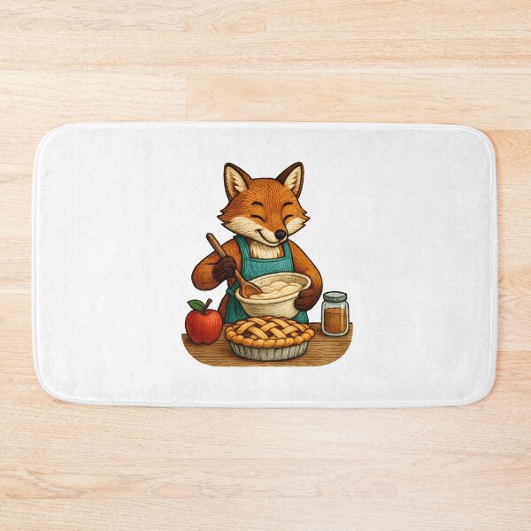 Item preview, Baking Fox Embroidered Patch – Cozy Kitchen Adulting Art designed and sold by #Adulting Central.