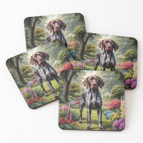 Item preview, Freya German Shorthair Pointer Dog Portrait designed and sold by Heart and Soul Studio.