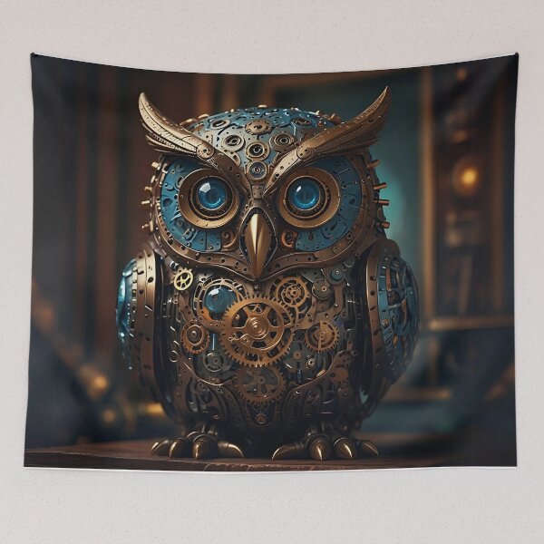 Item preview, steampunk owl designed and sold by Fantasy-Vibes.