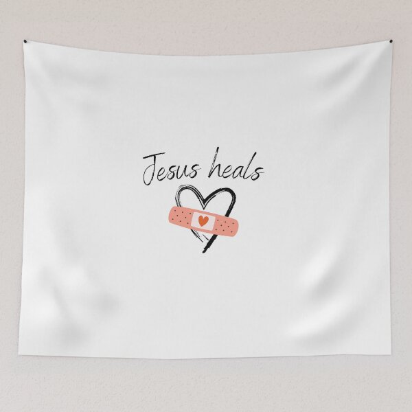 Item preview, Jesus heals designed and sold by SacredSoulCraft.
