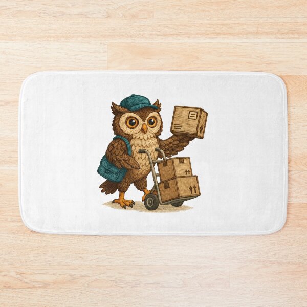Item preview, Delivery Owl Embroidered Patch – Parcel Drop Adulting Life designed and sold by #Adulting Central.