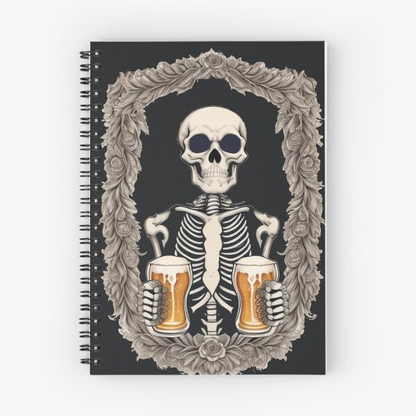 Item preview, Skeleton Dead Beer Drinker Earth tone Tie Dye designed and sold by AuroraXGreen.