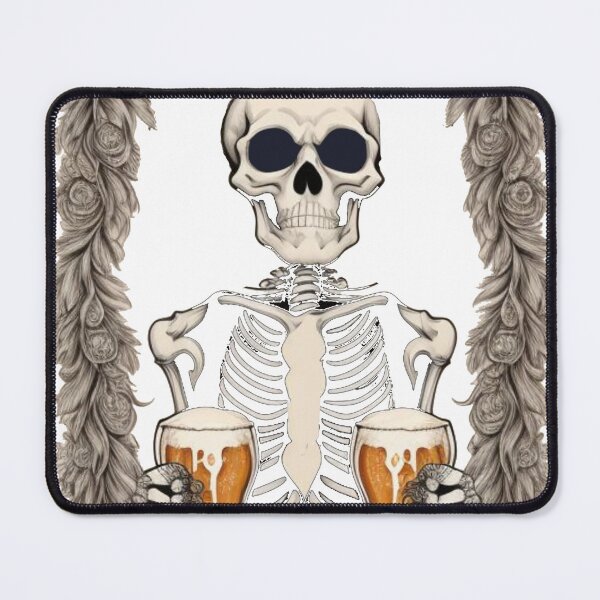 Item preview, Skeleton Dead Beer Drinker Earth tone Tie Dye designed and sold by AuroraXGreen.