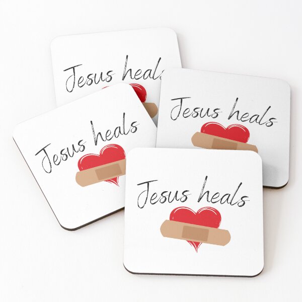 Item preview, Jesus heals designed and sold by SacredSoulCraft.