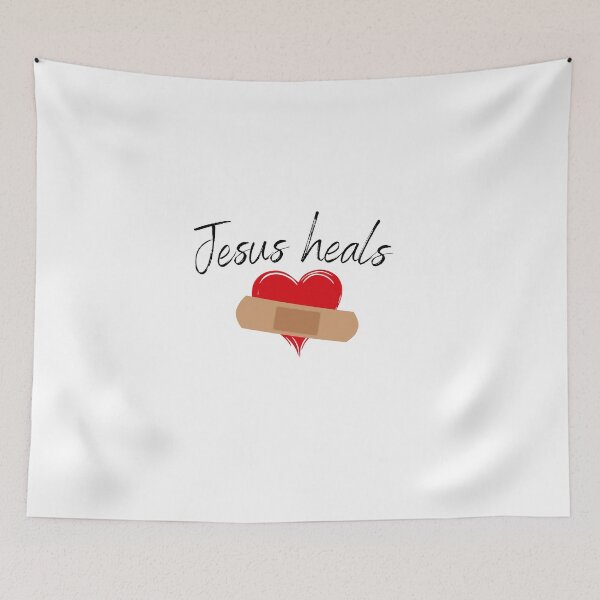 Item preview, Jesus heals designed and sold by SacredSoulCraft.