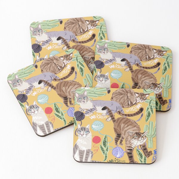 Item preview, Ragdoll Cats pattern in Yellow designed and sold by belettelepink.