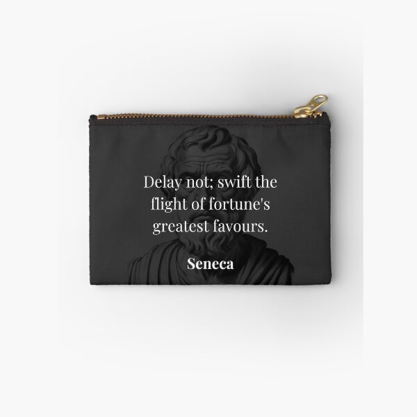Item preview, Seneca on Fortune: Act Without Delay - Stoic Quote designed and sold by DoseOPhilosophy.