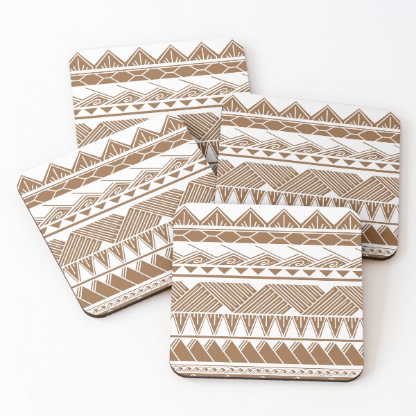 Item preview, White and Tan Tribal Pattern designed and sold by Steeb757.