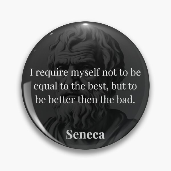 Item preview, Aim to Be Better, Not Perfect - Seneca Stoic Philosophy designed and sold by DoseOPhilosophy.