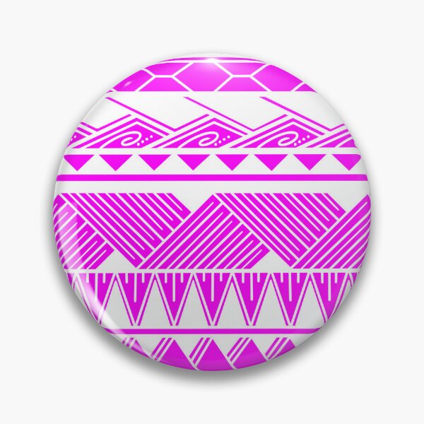 Item preview, White and Bright Pink Tribal Pattern designed and sold by Steeb757.