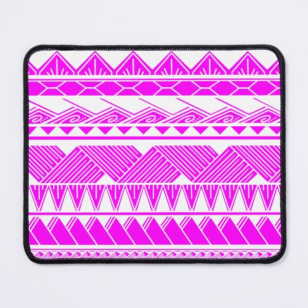 Item preview, White and Bright Pink Tribal Pattern designed and sold by Steeb757.