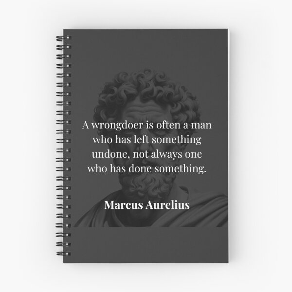 Item preview, Wrongdoing Through Inaction - Marcus Aurelius Stoic Philosophy designed and sold by DoseOPhilosophy.