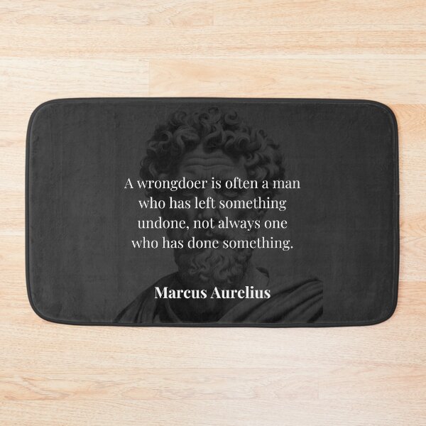 Item preview, Wrongdoing Through Inaction - Marcus Aurelius Stoic Philosophy designed and sold by DoseOPhilosophy.
