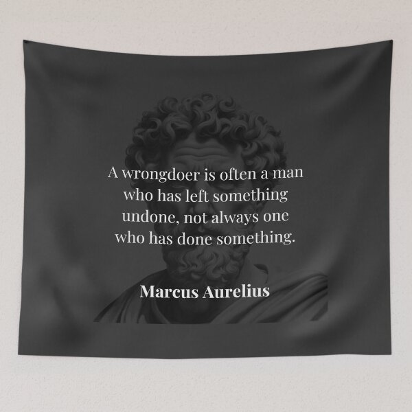 Item preview, Wrongdoing Through Inaction - Marcus Aurelius Stoic Philosophy designed and sold by DoseOPhilosophy.