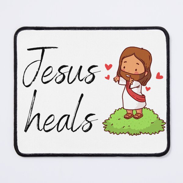 Item preview, Jesus heals designed and sold by SacredSoulCraft.