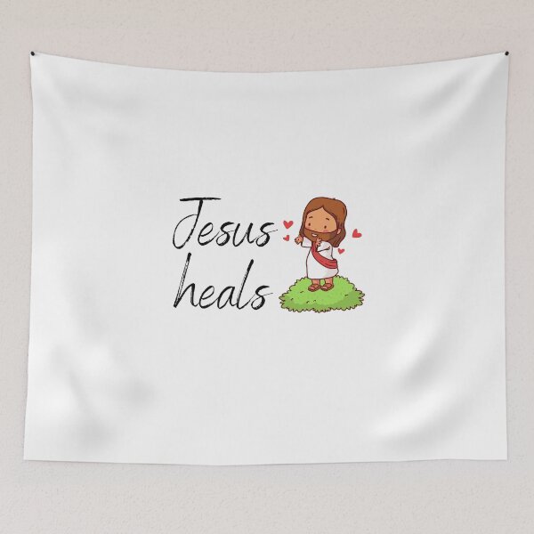 Item preview, Jesus heals designed and sold by SacredSoulCraft.