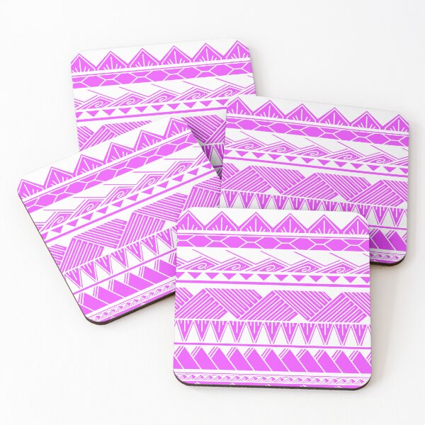 Item preview, White and Pink Tribal Pattern designed and sold by Steeb757.