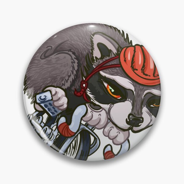Item preview, Raccoon on a Bike designed and sold by NevermindOnArt.