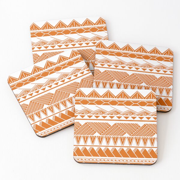 Item preview, White and Orange Tribal Pattern designed and sold by Steeb757.