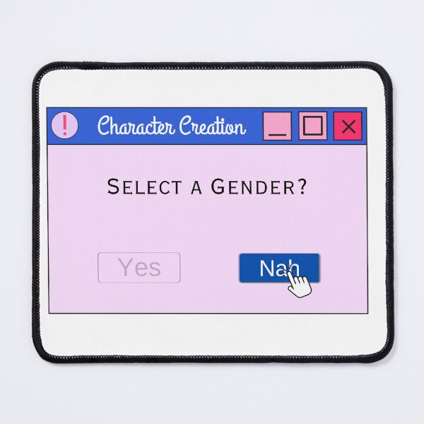Item preview, Gender Select Character Creation Sticker designed and sold by OneMeanMug.