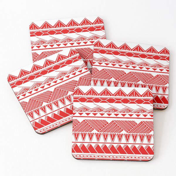 Item preview, White and Red Tribal Pattern designed and sold by Steeb757.