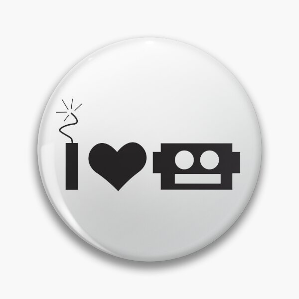 Item preview, I LOVE ROBOTS BUTTON designed and sold by FFP-Merch.