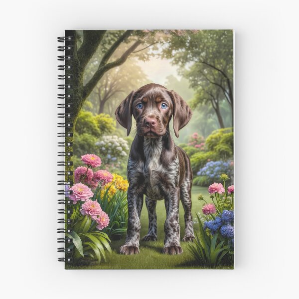 Item preview, Koda German Shorthair Pointer Puppy Portrait designed and sold by Heart and Soul Studio.