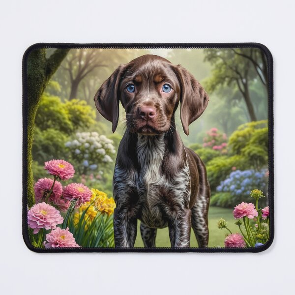 Item preview, Koda German Shorthair Pointer Puppy Portrait designed and sold by Heart and Soul Studio.