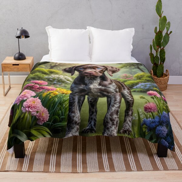 Item preview, Koda German Shorthair Pointer Puppy Portrait designed and sold by Heart and Soul Studio.