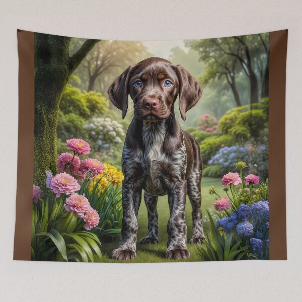 Item preview, Koda German Shorthair Pointer Puppy Portrait designed and sold by Heart and Soul Studio.