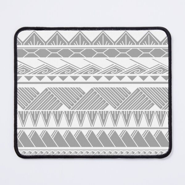 Item preview, White and Light Gray Tribal Pattern designed and sold by Steeb757.