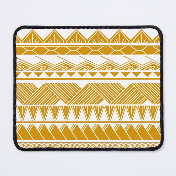 Item preview, White and Mustard Tribal Pattern designed and sold by Steeb757.