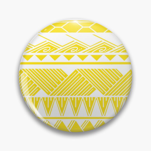 Item preview, White and Light Yellow Tribal Pattern designed and sold by Steeb757.