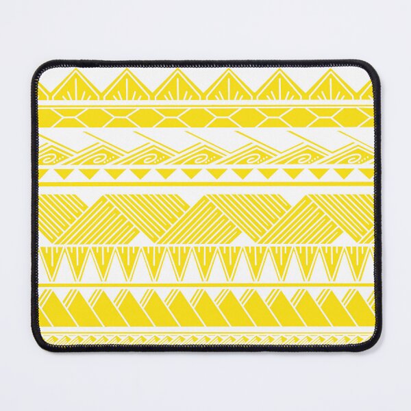 Item preview, White and Light Yellow Tribal Pattern designed and sold by Steeb757.