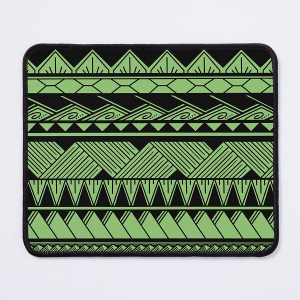 Item preview, Black and Spring Green Tribal Pattern designed and sold by Steeb757.