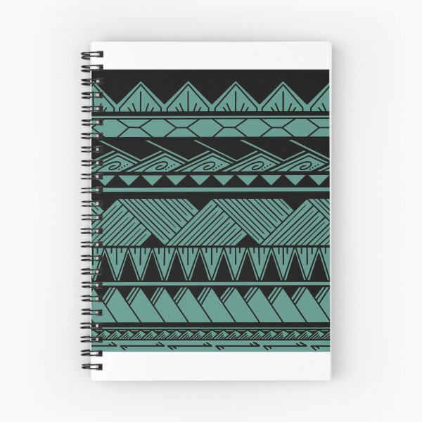 Item preview, Black and Muted Teal Tribal Pattern designed and sold by Steeb757.