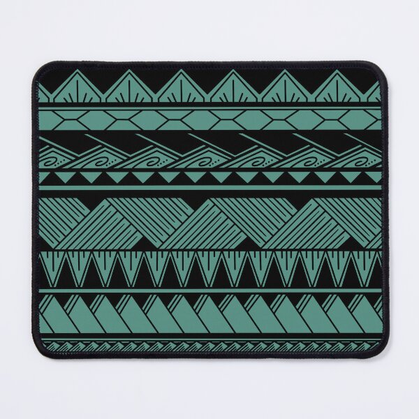 Item preview, Black and Muted Teal Tribal Pattern designed and sold by Steeb757.