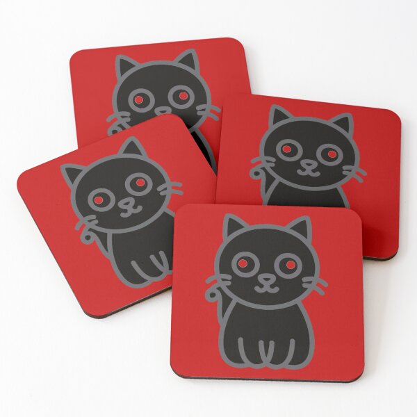 Item preview, Black Cat Is A Sign Of Happiness Demon Evil Creepy Cat designed and sold by Cr320.