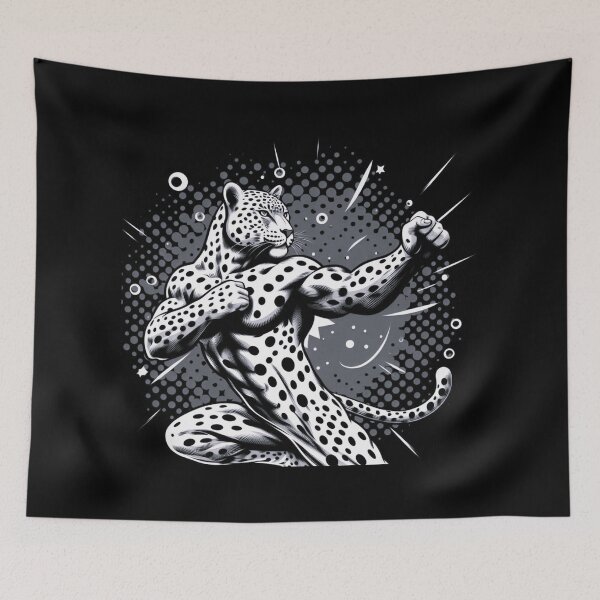 Item preview, leopard and kung fu designed and sold by Dogandesighn.
