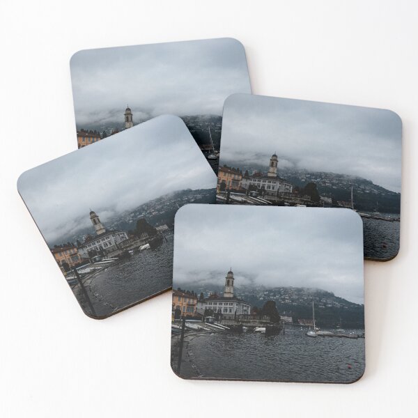 Item preview, Lakeside Town in the Mist – European Travel Photography designed and sold by tommy3613.