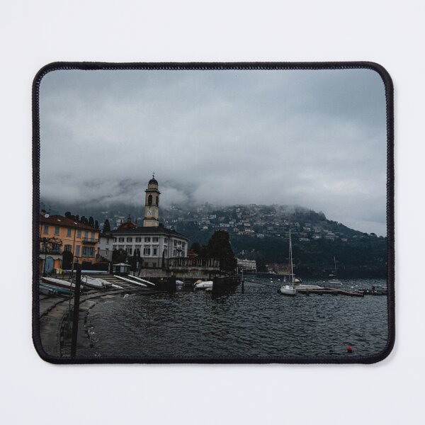 Item preview, Lakeside Town in the Mist – European Travel Photography designed and sold by tommy3613.