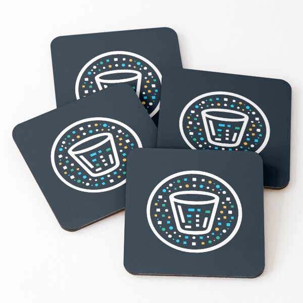 Item preview, Iced Drink Drawing Coaster designed and sold by AmbientArtCo.