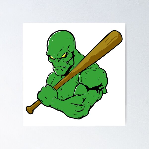 Item preview, Mad Alien Baseball designed and sold by roswellboutique.